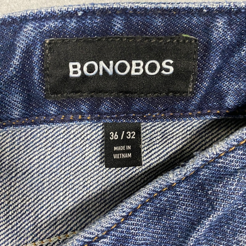 Bonobos Jeans Mens 36x32 Blue Premium Stretch Organic Cotton Denim 24485-BNF63 - Picture 3 of 8